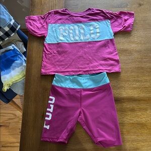 Polo by Ralph Lauren Vibrant Pink and Blue Matching Set